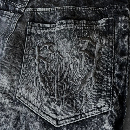Sixxo - Raw Japanese Denim Hand Cut Phantom Jeans